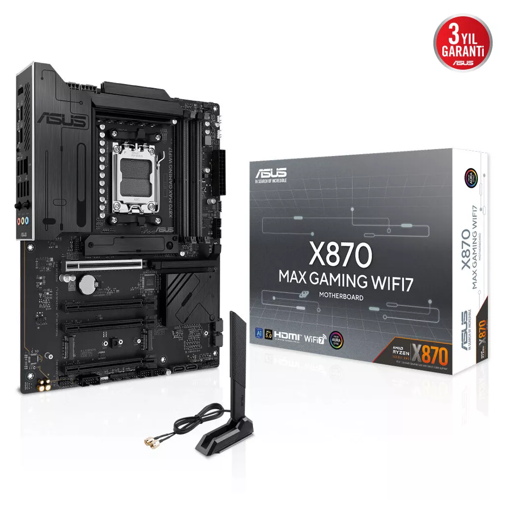 ASUS X870 MAX GAMING WIFI7 DDR5 HDMI DP PCIE 5.0 AM5 ATX                                            